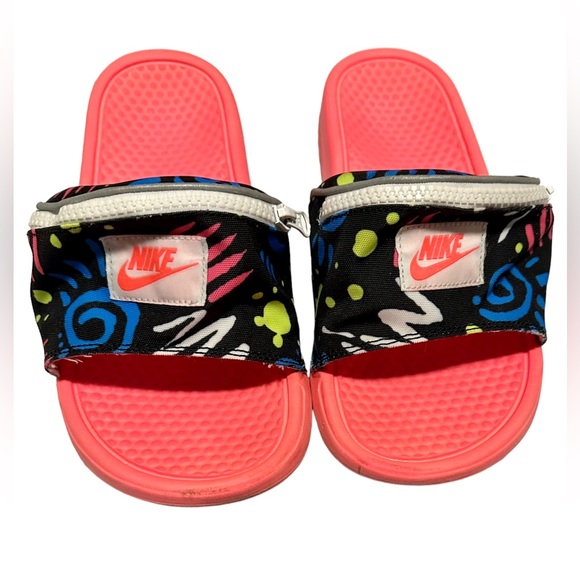 Nike, fanny, pack, slides, pink, blue, size 10 - Picture 5 of 5